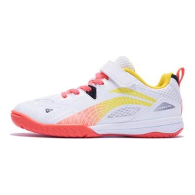 Li Ning Professional Comfortable Non-Slip Wear-Resistant Low-Top Kids Training Shoes Kids Training Shoes White Red APTT014-2