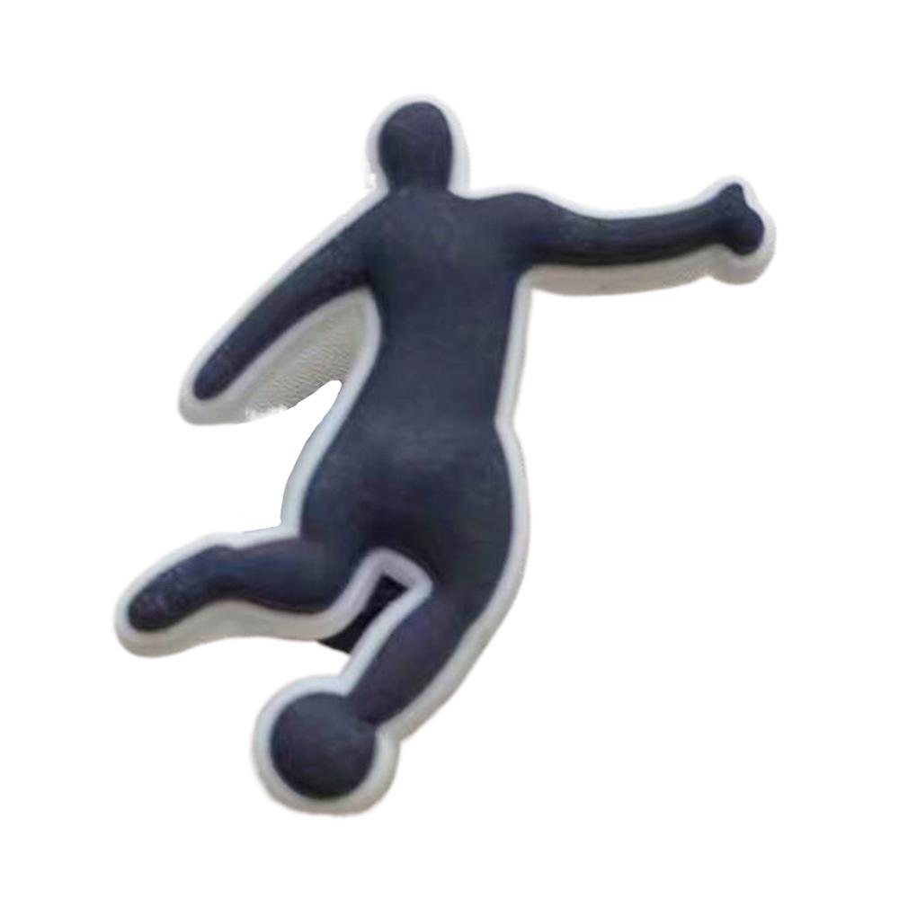 Fotbalová série Croc DIY Odnímatelné Sponky na boty - Měkké Gumové Dekorace na Dřeváky