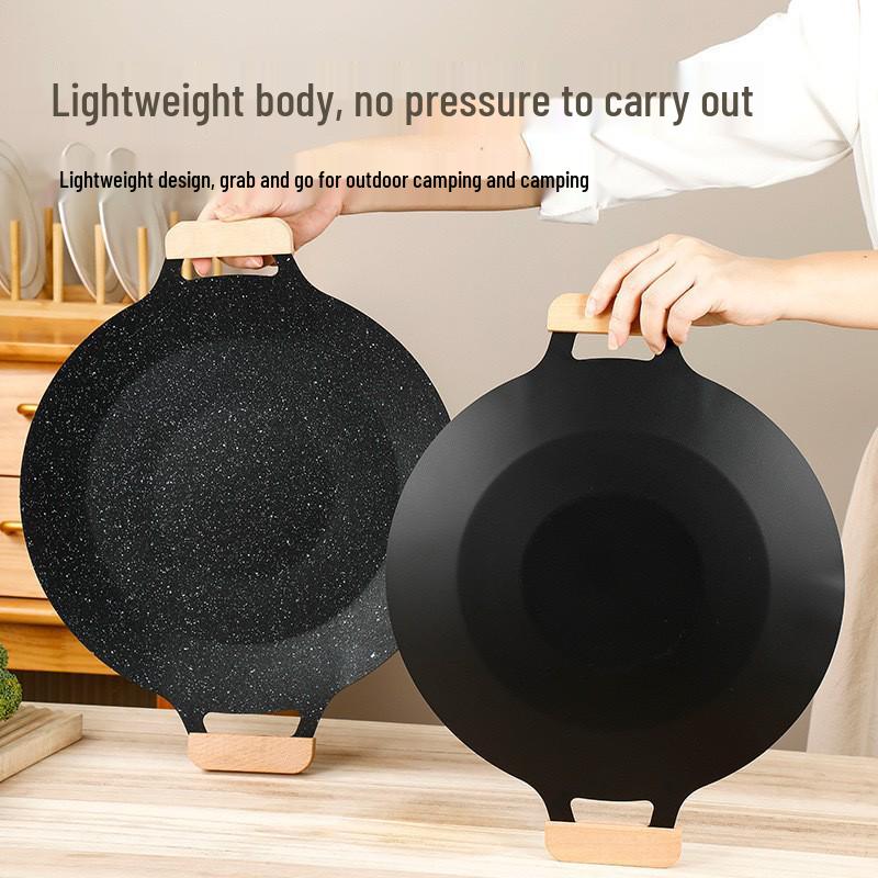 Portable Non-Stick Korean Maifan Stone Outdoor Griddle and BBQ Pan