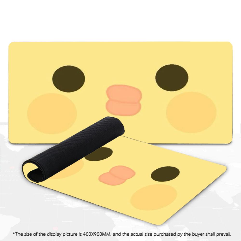 XXL Cute Cow Print Mousepad Cartoon Cow Face Pattern Deskmat Non-Slip Rubber Gaming PC Keyboard Desk Mats Gamer Large Mouse Mats