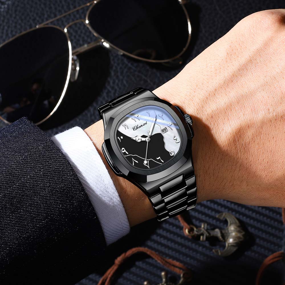 CHENXI New Men's Watch Eastern Arabic numerals Luxury Business Waterproof Luxury Wristwatch for Men Gift relojes para hombres