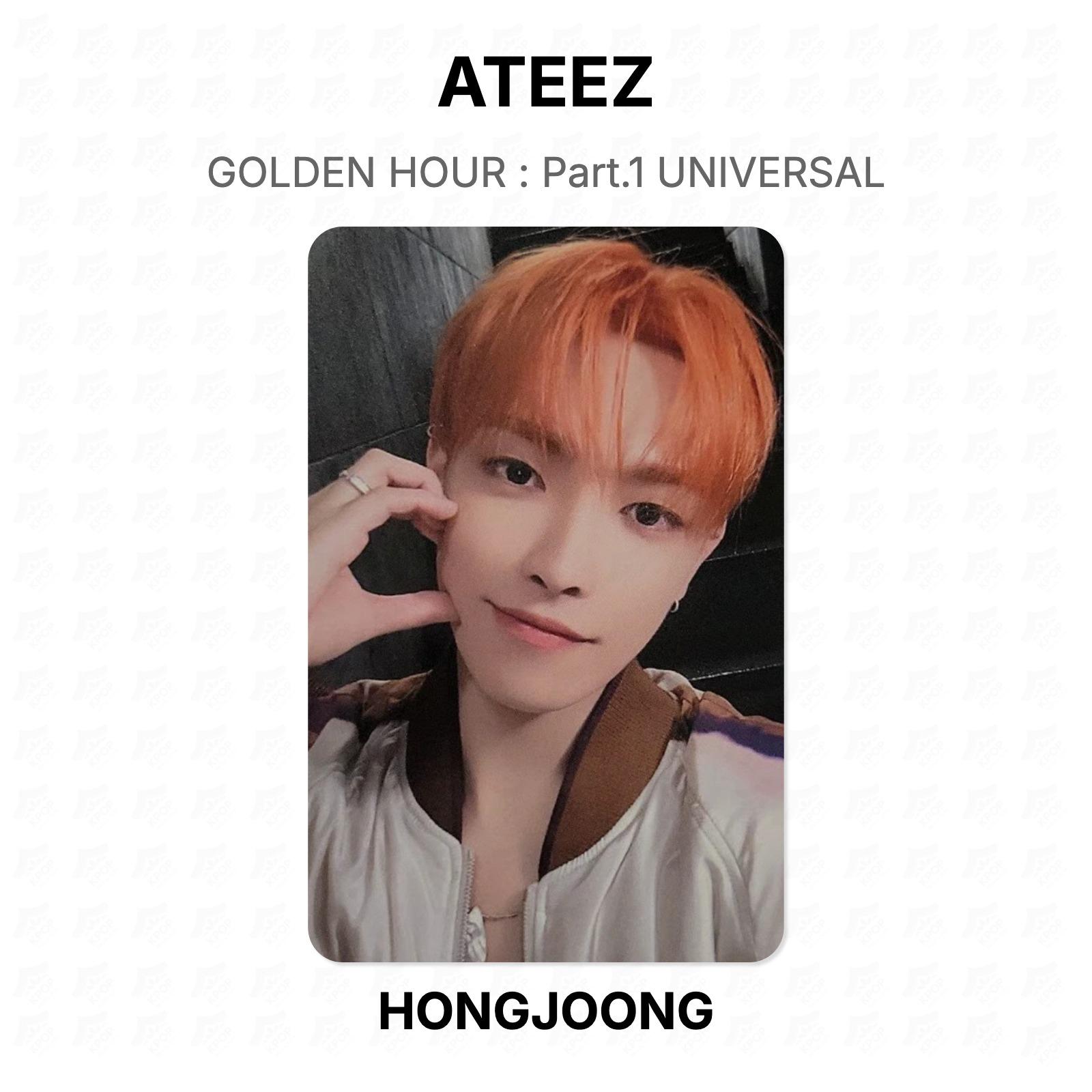 ATEEZ HONGJOONG GOLDEN HOUR : Part.1 UNIVERSAL Official Photocard HONGJOONG
