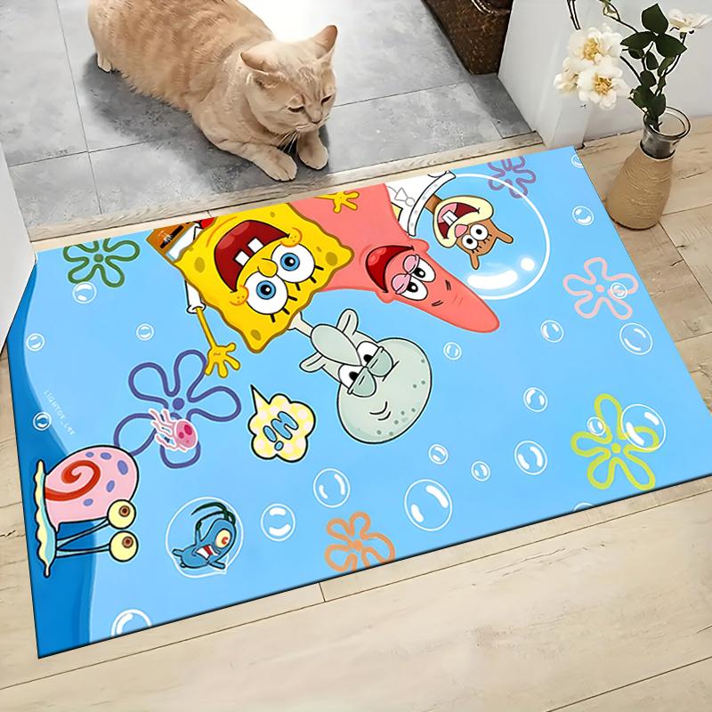 Spongebob Friends Carpet Rug Soft Washable Antislip Home Living Room Sofa Mats Personalized Christmas Rug