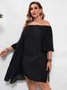 Women's Plus Size Beach Ruffled Cover-Up Dress Coverups Dress Summer Bathing Suit Beachwear Shirt Beach Short Dress Clothes