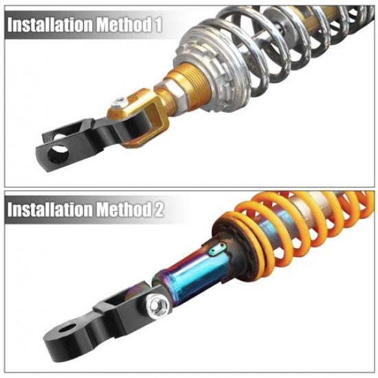 Pair 5cm Universal Motorcycle Rear Shock Absorber Riser Height Extension Black