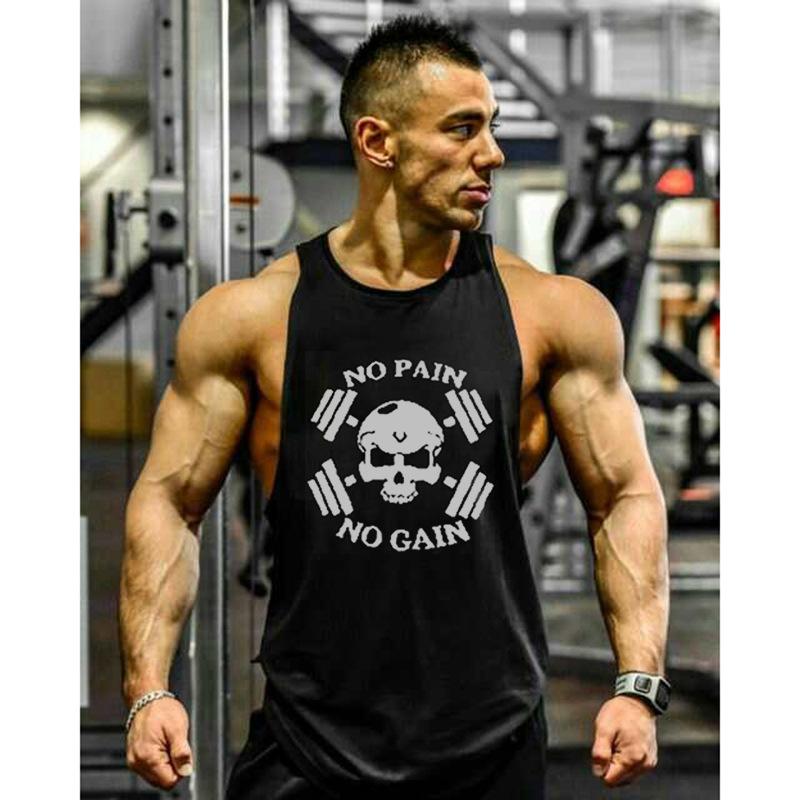 Gimnasio T camisas Sport chaleco Gimnasio ropa hombres Veste Homme camiseta  Stretch Ank Tops hombres comprar a buen precio — entrega gratuita, reseñas  reales con fotos — Joom