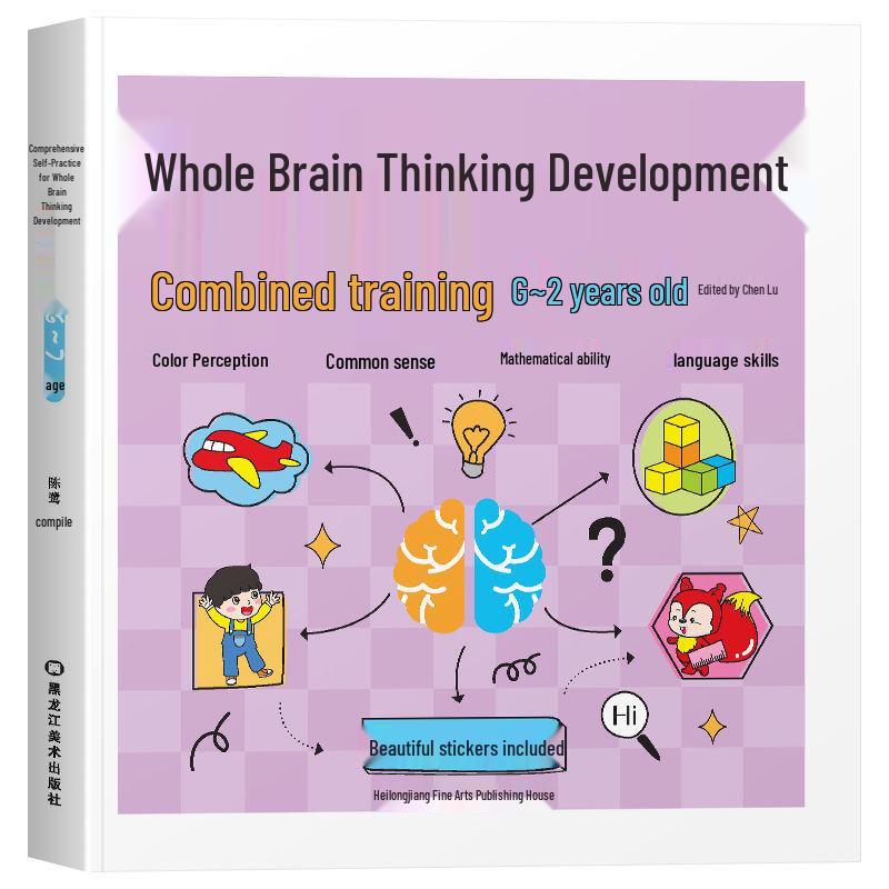 Whole Brain Development & Logical Thinking Workbook for Kids Ages 3-6