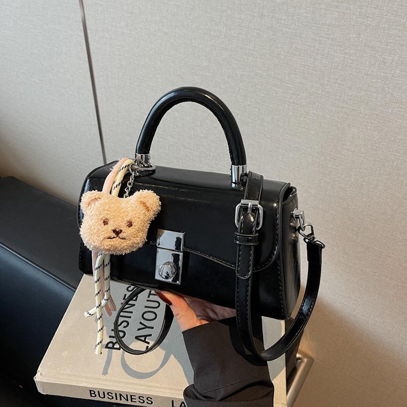 Premium Sense Hand Carry Small Square Bag Women's Fashion Versatile Shoulder Messenger Bag Commuter Bag To Work