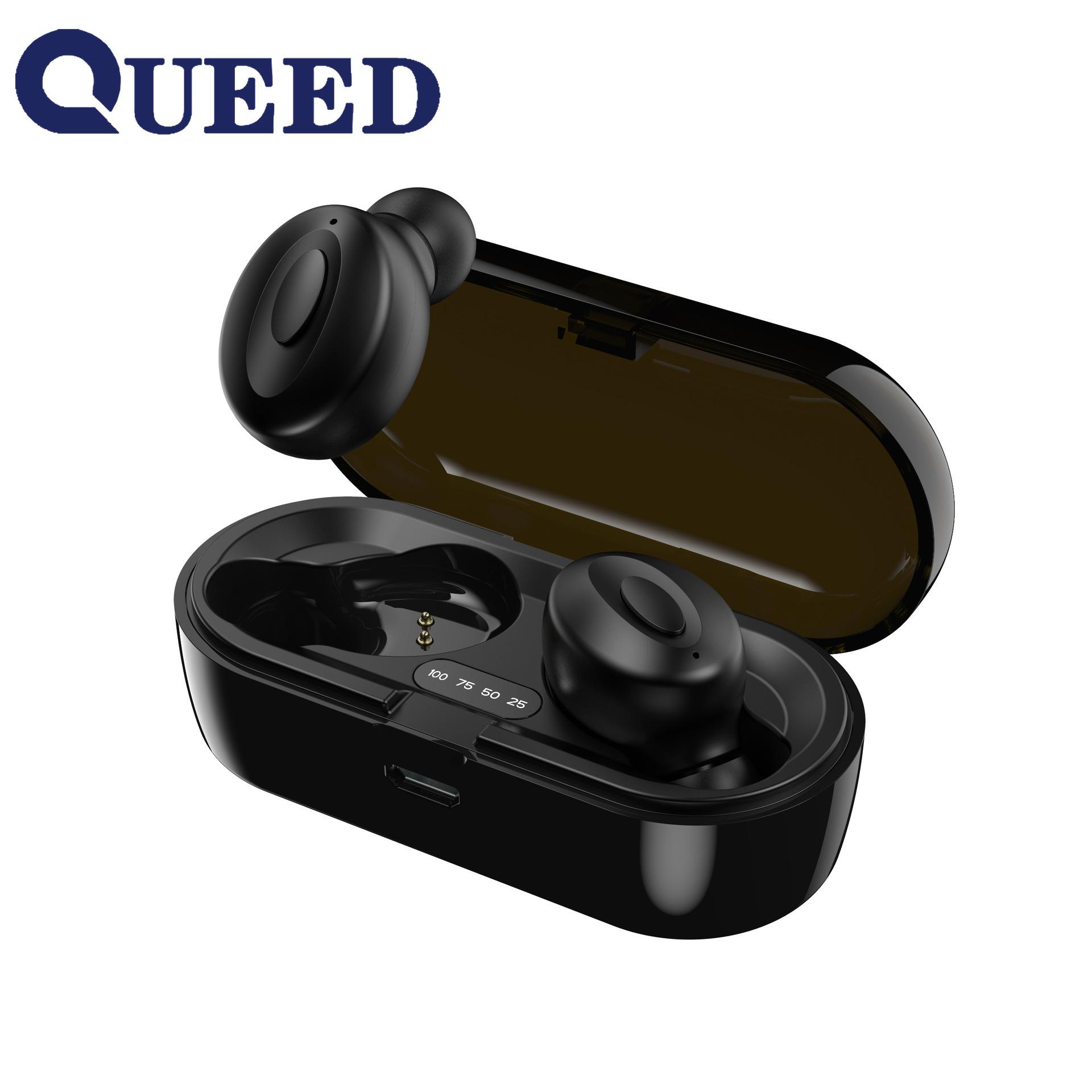 

Беспроводная Bluetooth-гарнитура TWS Биполярные стереонаушники-вкладыши-вкладыши чёрный