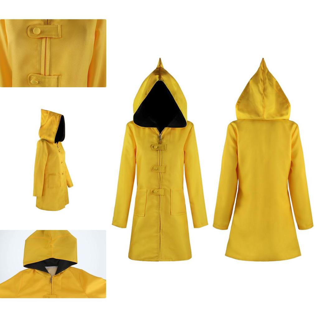 Little Nightmares 2 Six Cosplay Hooded Raincoat For Kids And Adults Perfect For Halloween