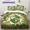 HarryPotter Pattern Bedding Quilt Set Quilt Cover Pillowcase Home Decoration Birthday Gift (1 * Duvet Cover + 2 * Pillowcase, Without Core)