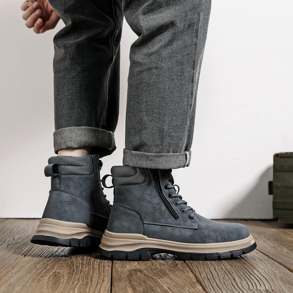 Non Slip Anti Shock Work Hiker Boots Stab-resistant Safety Shoes Protection Safety Shoes Steel Toe Security Protective Shoes