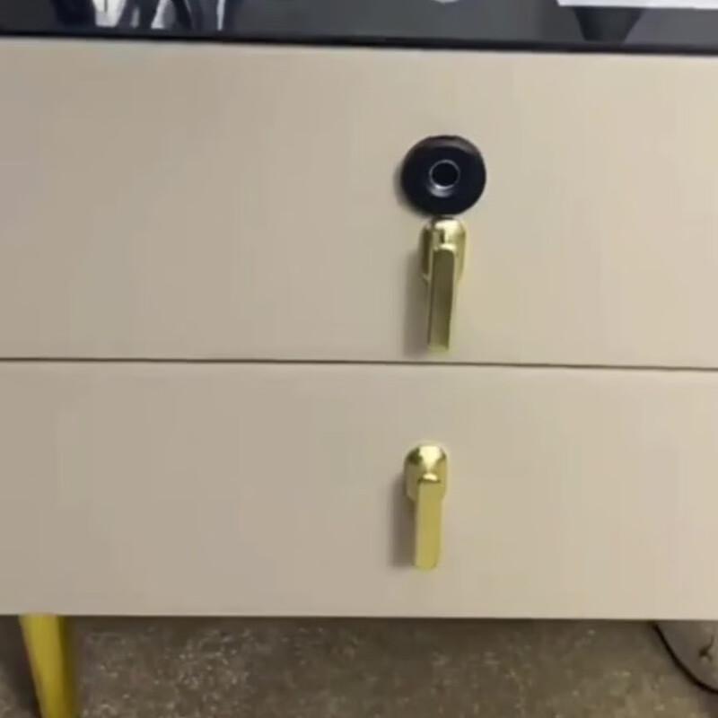 Yumei Smart Bedside Table with Wireless Charging & Fingerprint Lock