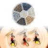Plastic Head Balls Fishing Accessory Fly Tying Head Beads 2mm-3.5mm Fly Tying Head Slotted Beads Fly Tying Materials