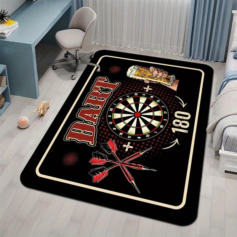 Felpudo Temático Dardos y Cerveza, Alfombra de Suelo Lavable Antideslizante para Interiores y Exteriores, Entrada, Cocina, Autocaravana y Decoración del Hogar