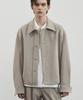 Alyss Single Multi Denim Blouson Jacket [Sand Beige]