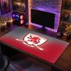 Middlesbrough FC Theme Pattern Mouse Pad, Soccer Logo Design XXL Gaming Desk Mat Non-Slip Computer Mouse Pad
