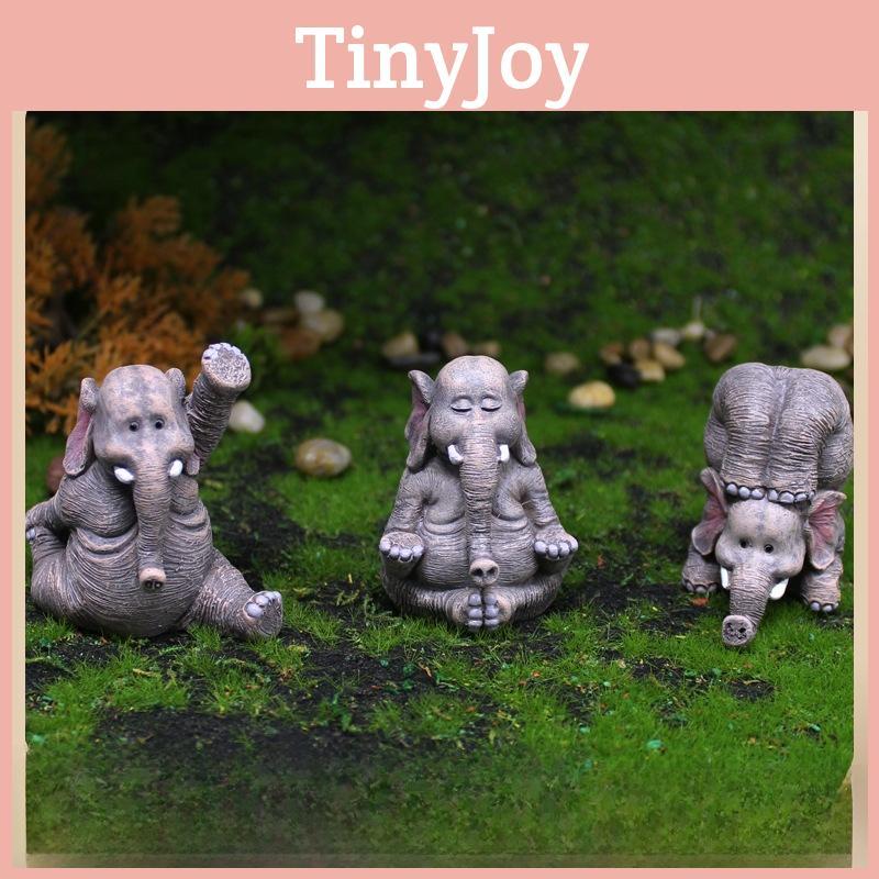 Elephant Model Simulated Tabletop Figurine Micro Landscape Garden Decoration