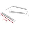 Metal File Fastener, 50 Pcs Stainless Steel 3.5 Inch 2 Hole Metal Paper Clips for Loose-Leaf and Office (50)