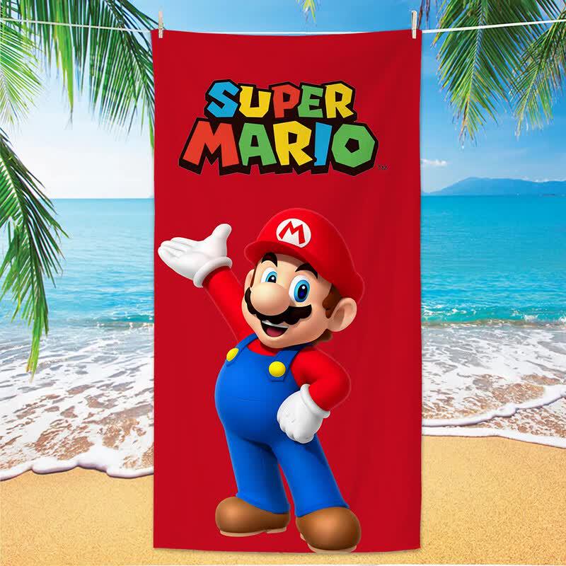 

Cartoon Mario Microfiber Beach Towel Set