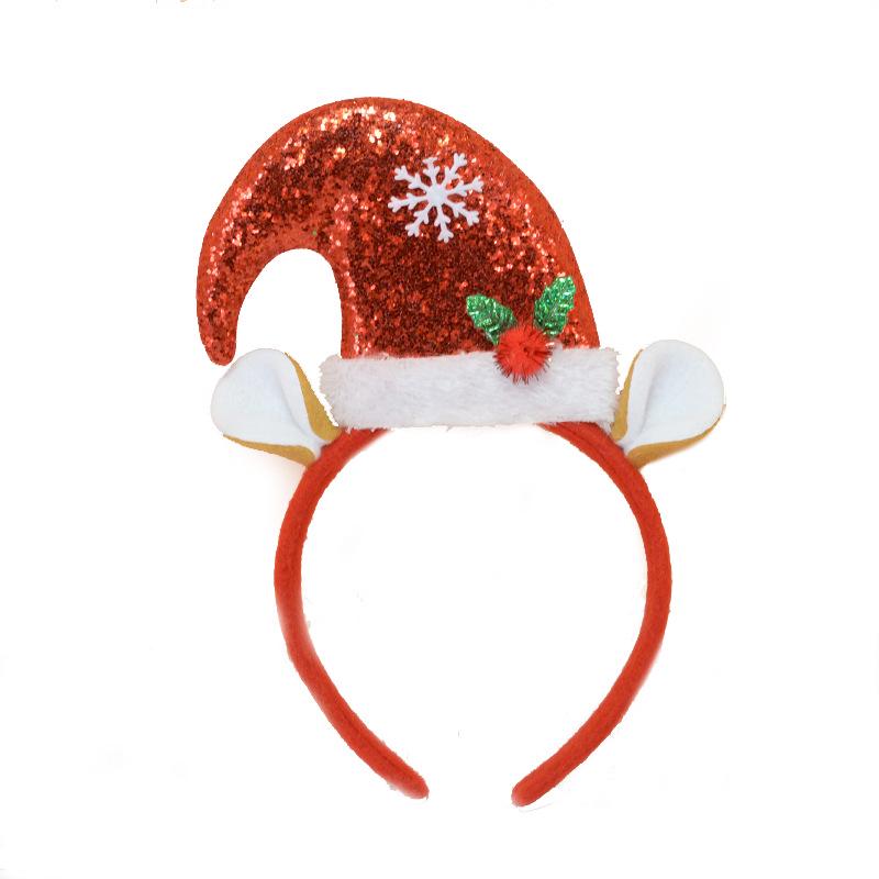 Festliche Weihnachts-Kopfbedeckung: Kostüm-Stirnband für Kinder und Erwachsene & Party-Haarschmuck
