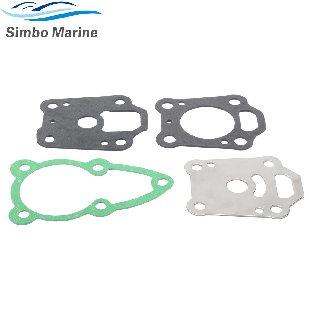 8M0155395 Water Pump Impeller Repair Kit with Housing Fits for Mercury 4HP 5HP 6HP Outboard Engines Replaces 16159A03 16159T01