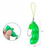 Fidgetleksaker Edamame Squishy Nyckelring Stresslindring Klämbönor Bönor Söt Vuxenleksak Avstressningspaket
