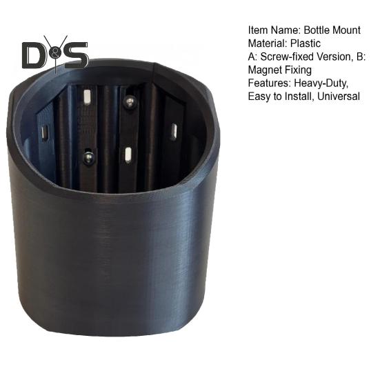 Portable Magnetic Bottle Mount Heavy-Duty RV Truck Golf Cart Tractor Bus Lawnmower Screw Mount Cup Holder 46/50/64oz Water Bottle Storage Rack