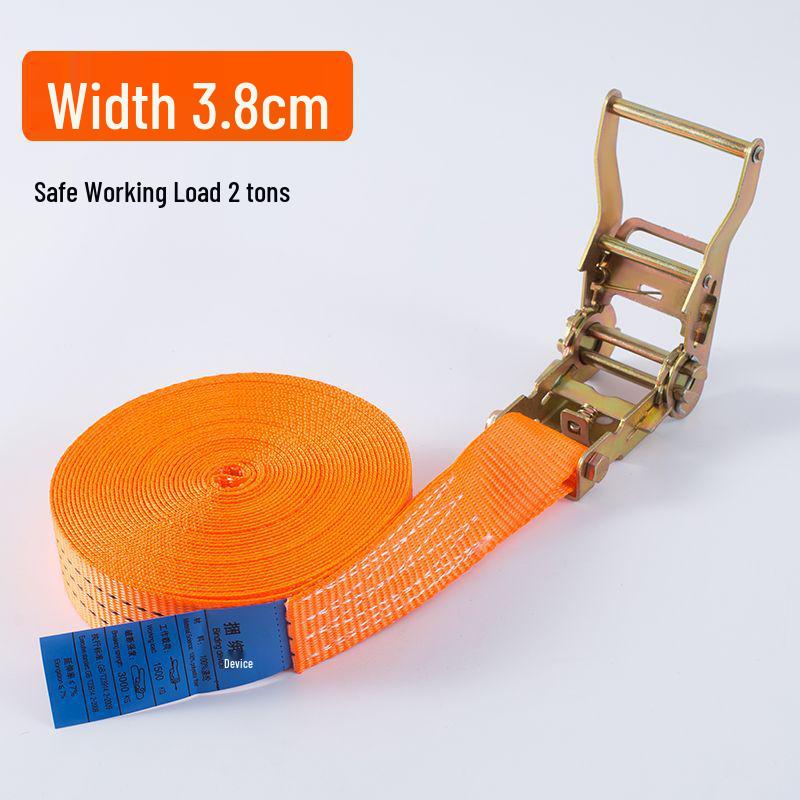 Cargo Truck Self-Locking Ratchet Straps with Brake Rope Tighteners