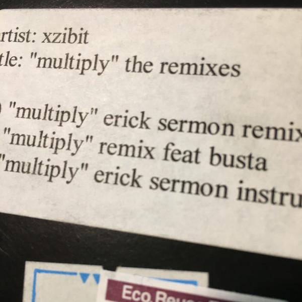 

12inch Record XZIBIT - Multiply - The Remixes X201 Not On Label 2002 US Rap & Hip-Hop/R&B Used