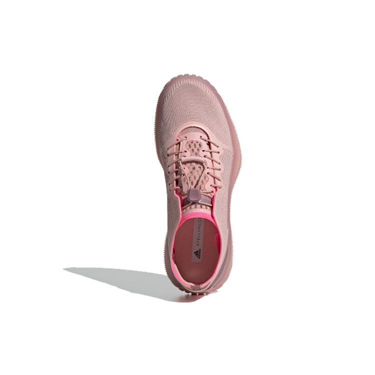 Adidas Pure Boost Trainer S Round Toe Lace-Up Slip-Resistant Lightweight Low-Top Casual Running Shoes Women Sneaker Dirty-Pink EG1064