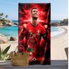 Cristiano Ronaldo Printed Beach Towel Quick Dry Soft TowelPortable Large Rectangular Beach Blanket for Travel Swimming Pool