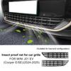 Car Front Bumper Grille Mesh Protector Cover Center Racing Grill Insect Proof Net For Mini Electric Cooper E/SE J01 EV 2024-2025