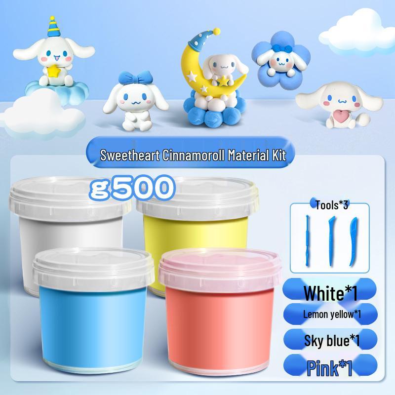 500-Piece Colored Clay Set: White Plasticine for Children, Odorless DIY Toys and Crafts