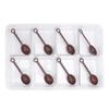 Condiment   Server with 8 Containers Serving Tray Platter with 8 Spoons for Bar Accessories Fruit Salad Party Garnish