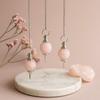 Rose Quartz Pendulum, Faceted Gemstone
