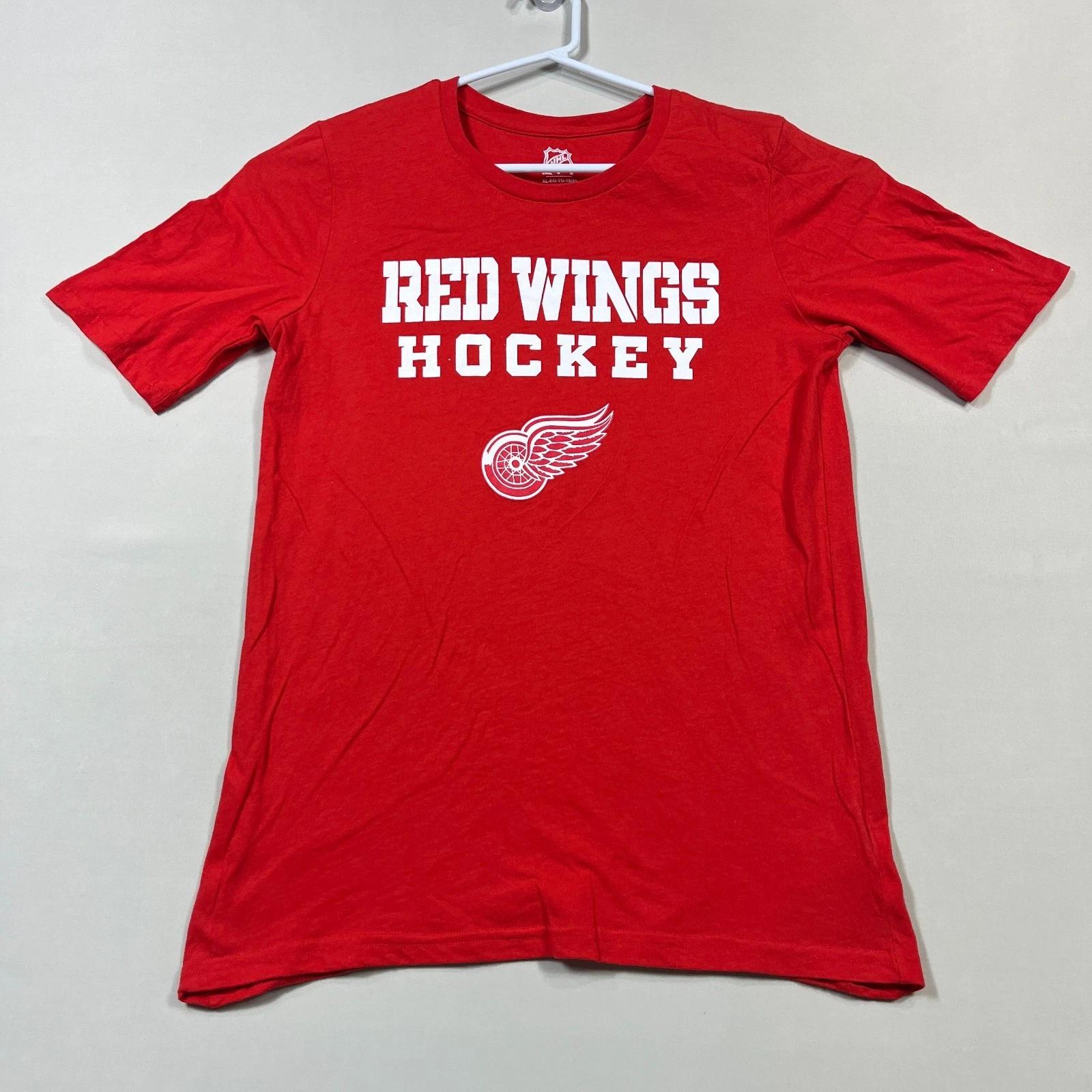 Detroit Red Wings NHL Футболка Хоккей США Футболка Подростковая XL 18 - 20 лет Мужская XS XL