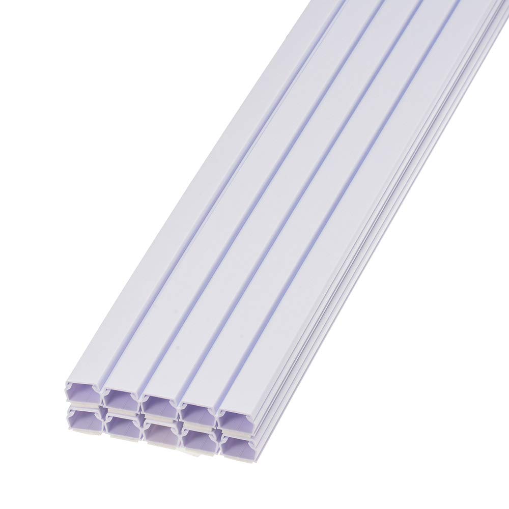 

OHM Электрический самоклеящийся защитный кожух для проводов, ABS, размер 1, 1 м, белый, упаковка 10 шт., DZ-AMT11-W, 10P, 00-9400