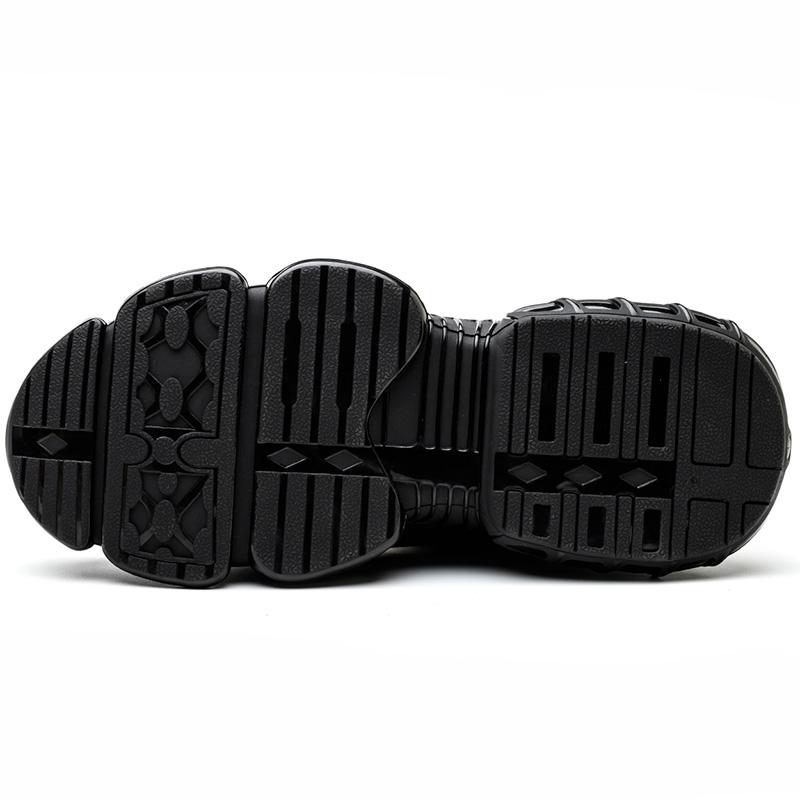 Steel Toe Safety Shoes Black for Men Lightweight Security Protective Boots Men Fashion Safety Sneakers Anti-Smash Anti-Puncture
