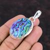 Abalone Muschel Anhänger Handgefertigter Edelstein Schmuck 925 Sterling Silber Anhänger Antiker Anhänger Original Abalone Muschel Schmuck Geschenk für Freund