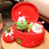 Christmas Gift Box Series Plush Snowman Tree Toy Fruit Doll Stocking Soft Gift