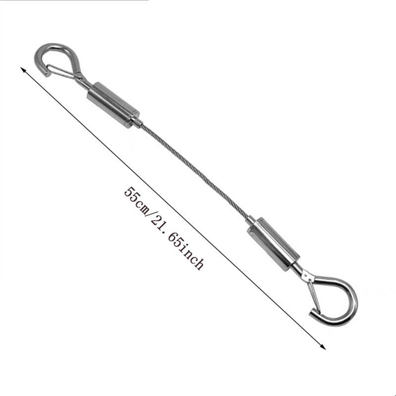 1Pcs Ceiling Hanger Steel Wire Rope Lock Billboard Installation Connecting Hook Suspension Connector Agraffe Multiple Styles