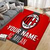Custom Name,Milan Home Sofa Decoration for Living Room & Bedroom, Non‑Slip Play Flannel Floor Mat for Game Room