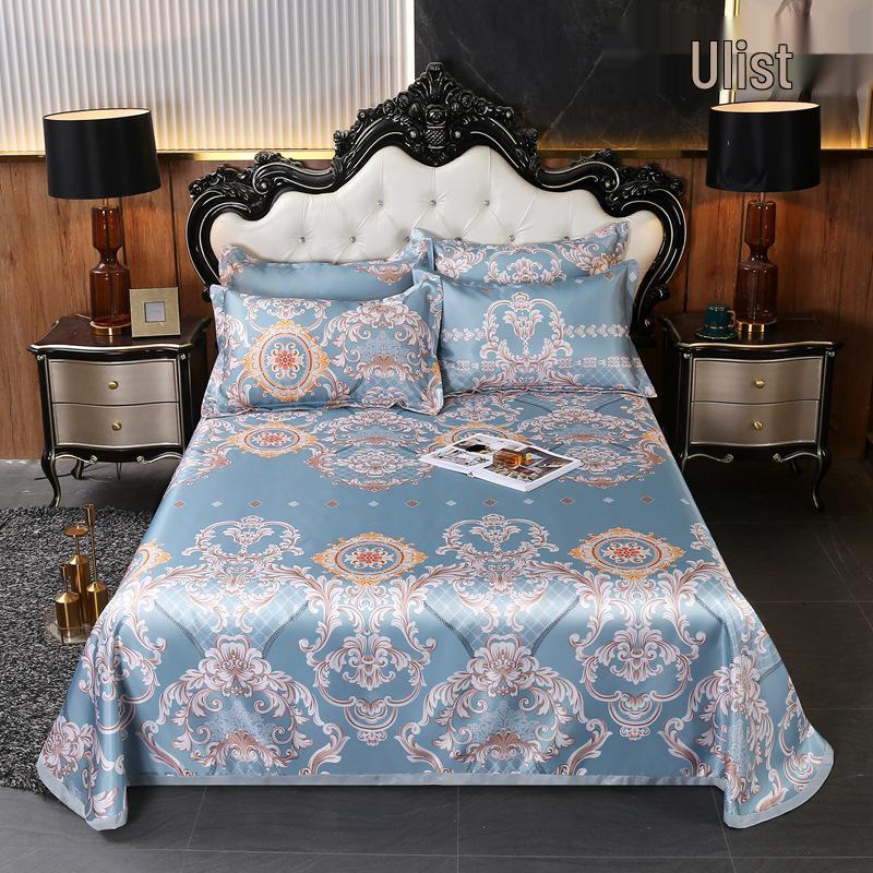 Ice Silk Summer Cool Mat Set: Foldable & Washable Three-Piece for Dormitory Single Beds