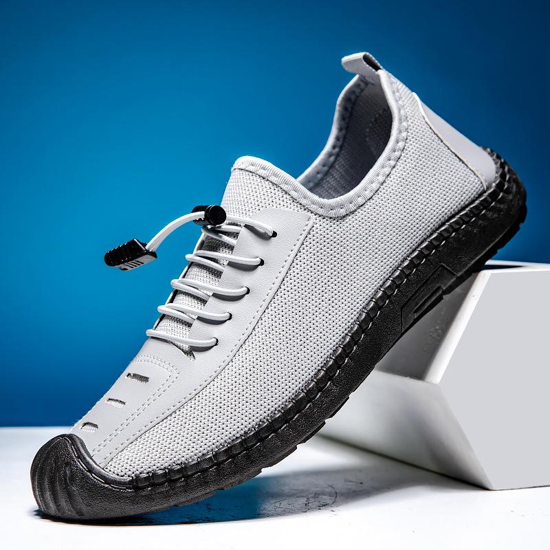 Men's Shoes New 2025 Spring One-pedal Fashion Men's Shoes Soft-soled Doudou Shoes British Style Comfortable and Breathable Casual Shoes