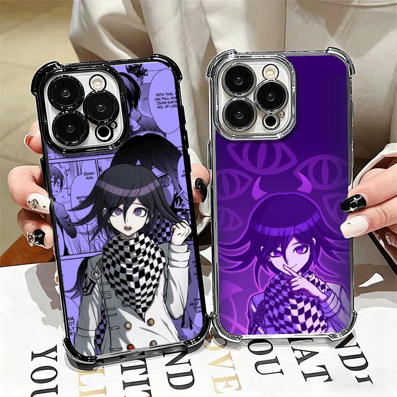 Anime D-Danganronpa Soft Phone Case For iPhone 15 16 17 Air 14 Pro Max 16E Plus 13 12 Mini Plating Anti-Fall Fundas