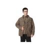 Sport Stehkragen Bequem Einfarbig Drei-in-Eins Wasserdicht Winddicht Jacke Herren Jacke Braun A2H9M-BK0