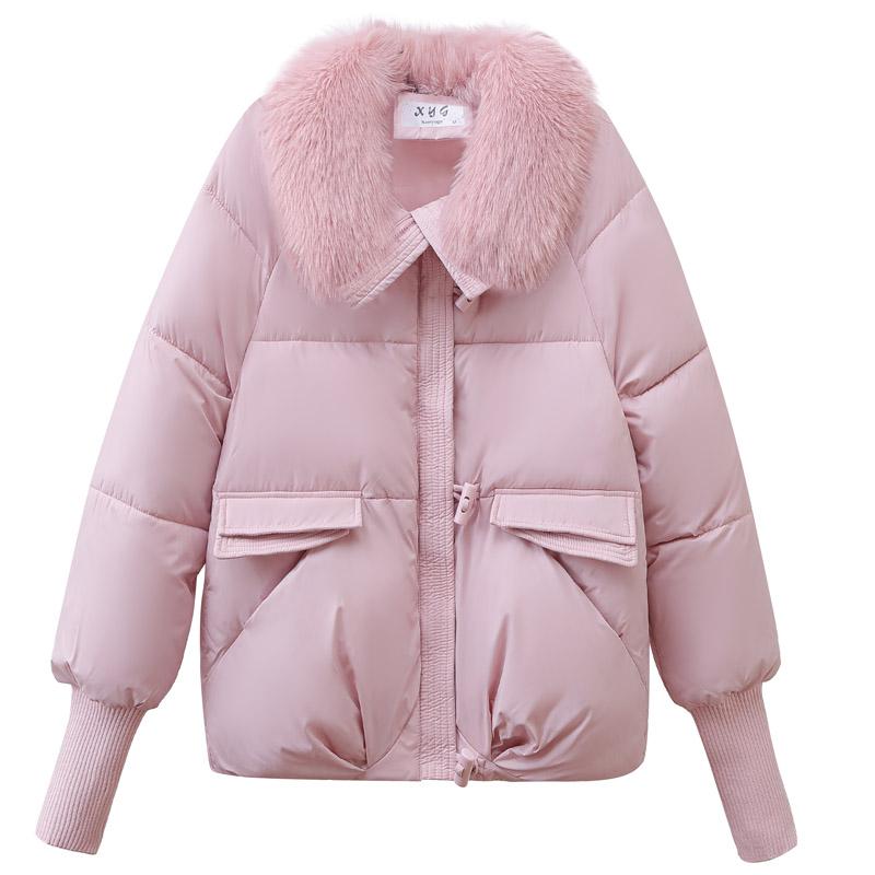 Plus Size Kobiety Zimowe Płaszcze Z Kapturem Odzieży Ochronnej Moda Luźne Sztuczne Futro Kołnierz Grube Ciepłe Kurtki Dla Kobiet Parka