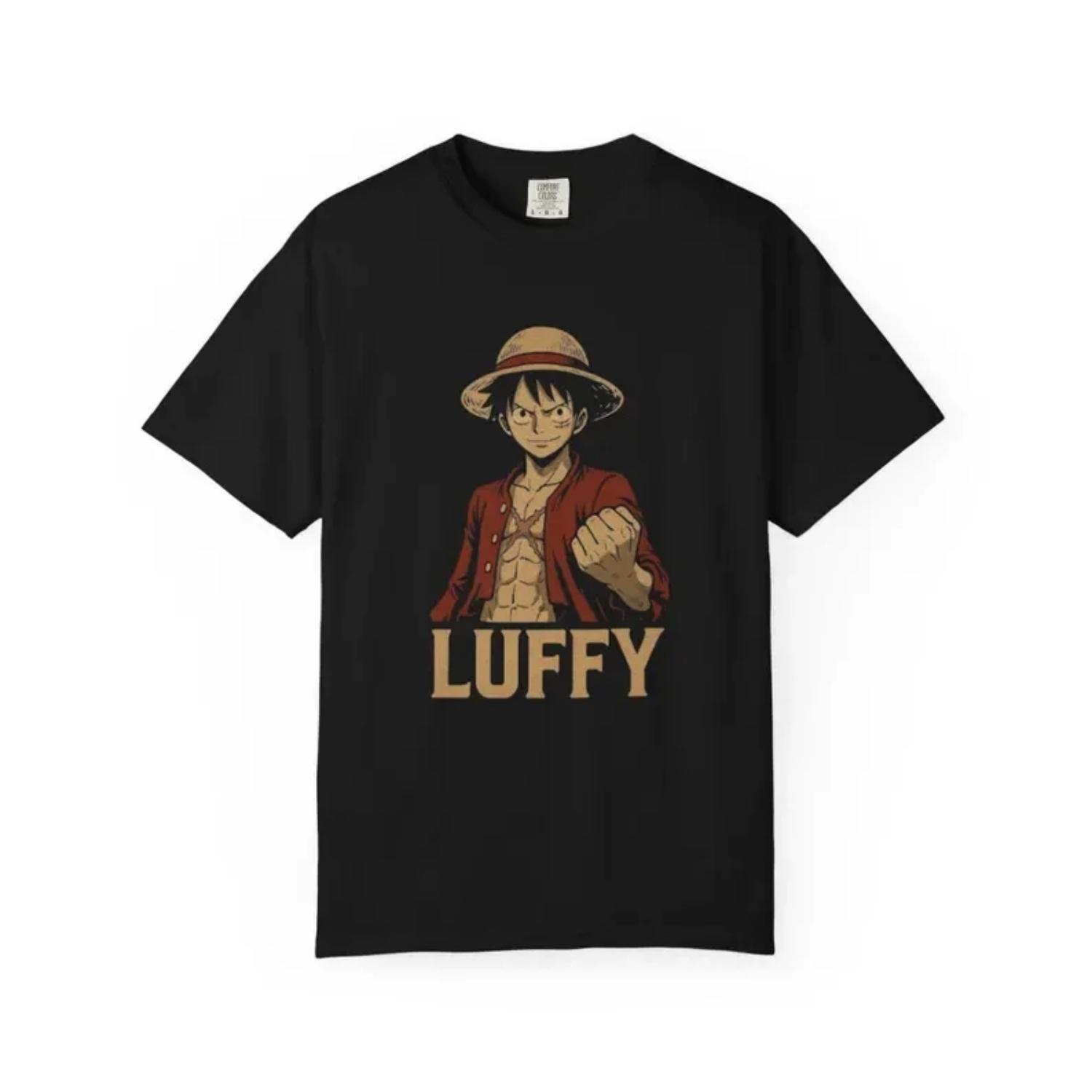 

2026 New One Piece Men and Women s Oversized Summer Streetwear T-shirt Anime Cartoon Tee Short Sleeves Parent-child Outfits S чёрный