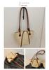 2024 Retro Casual Large Capacity Women's Straw Shoulder Bag for Travel and Beach